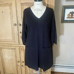 Anthropologie/Maeve V-Neck Knit Dress with Pockets